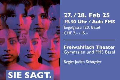 Flyer Freiwahlfach Theater