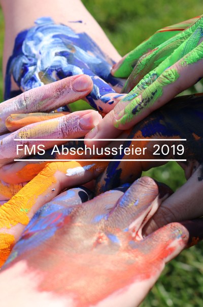 Flyer der Abschlussfeier, 2e Gestaltung/Kunst